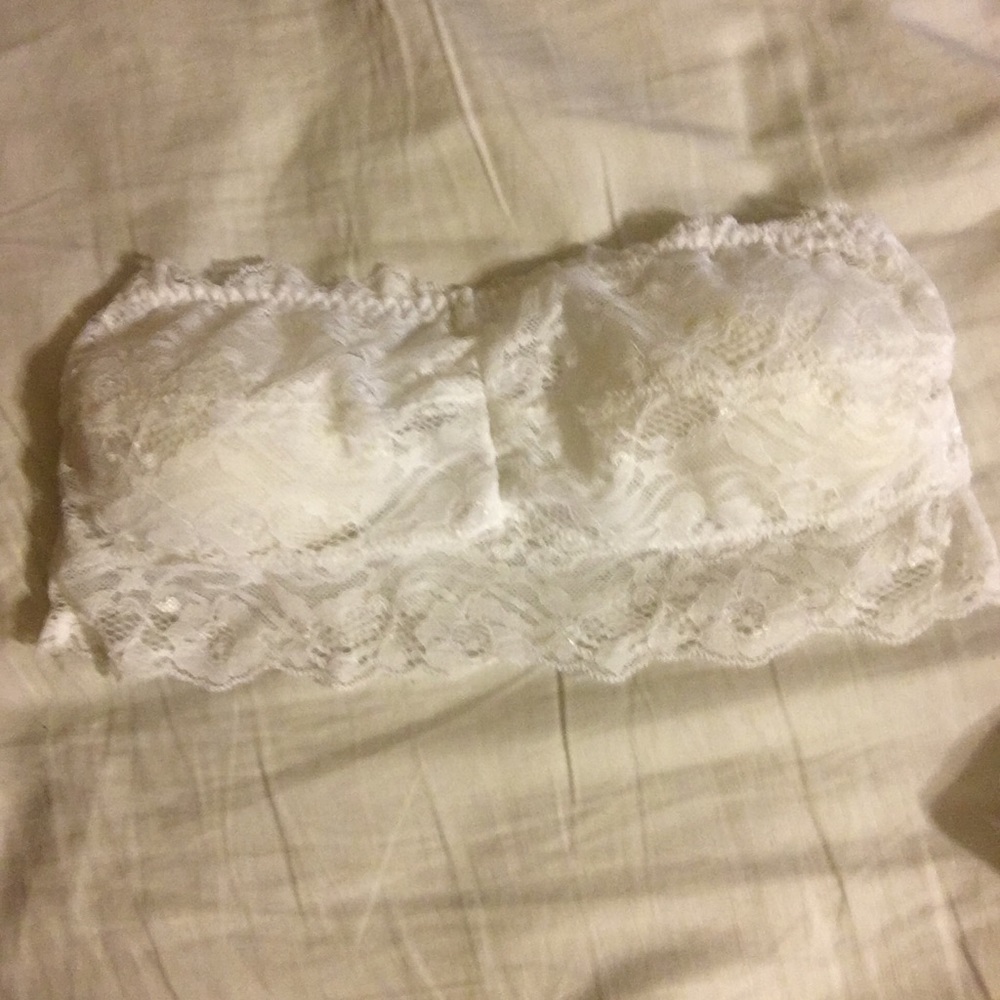 Anemone white lace bandeau